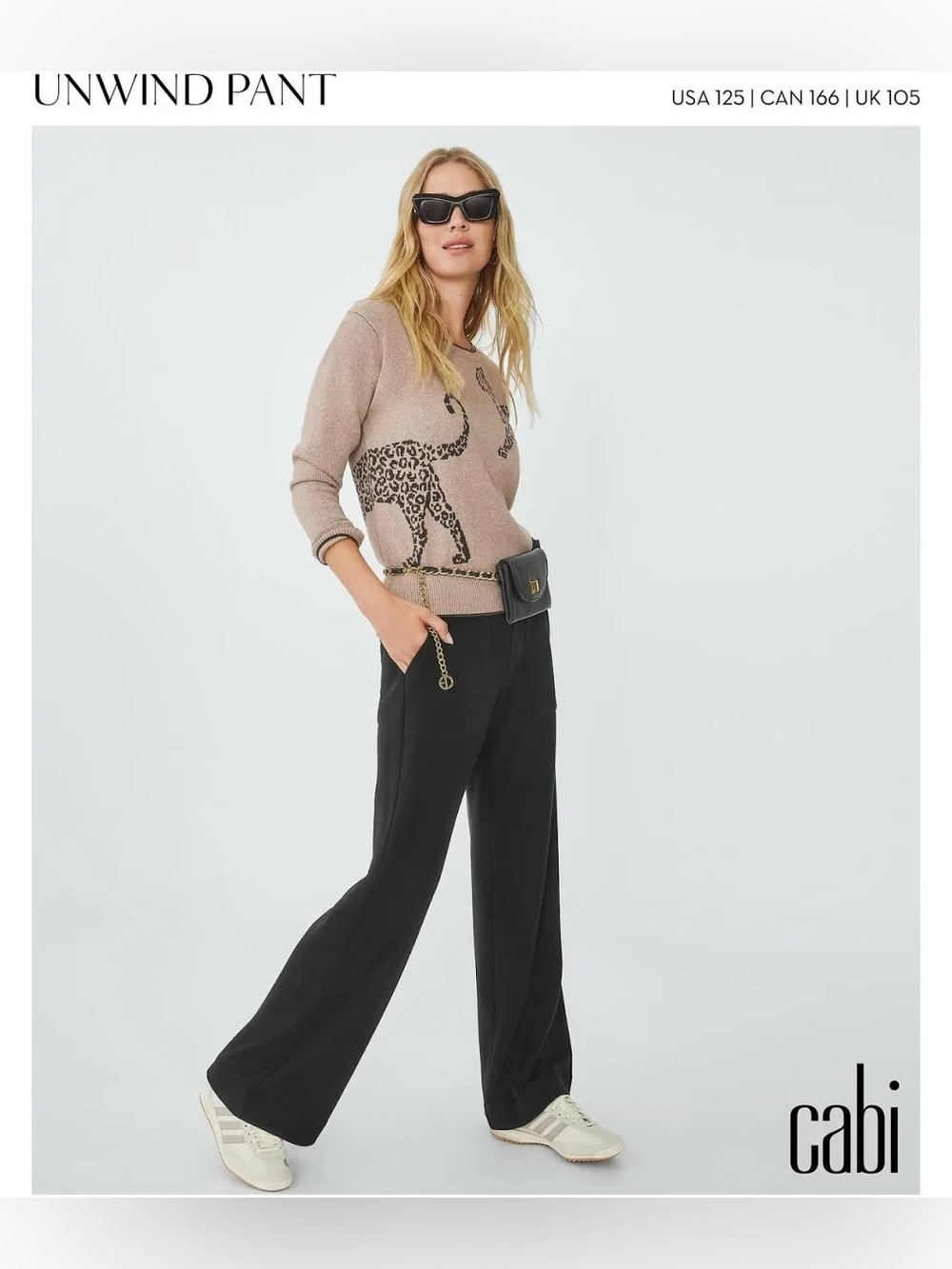 Cabi Size M Black High Waisted Wide Leg "Unwind" Pants Style #4797